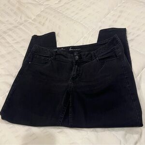 Lane Bryant black skinny jeans size 18